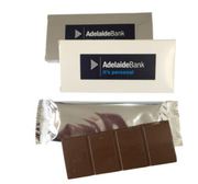 Printed Australian Made Milk Chocolate in Silver Wrapper